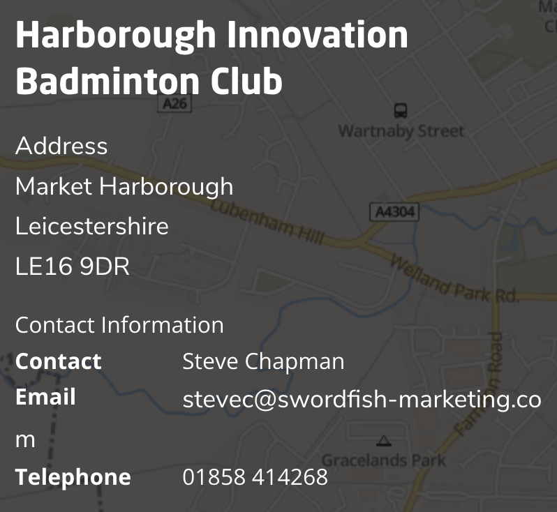 harborough innovation badmintoon club